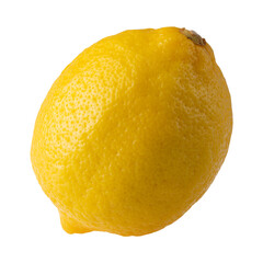 Lemon fruit isolated on alpha background