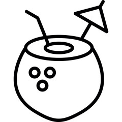 Coconut Drink Icon