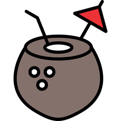 Coconut Drink Icon