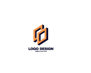 Fototapeta premium modern and simple design concept logo for company . simple logo with gradient color template . vector file eps 10