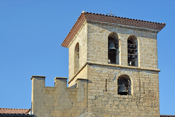 Fototapeta na wymiar Église Saint-Jean, La Palme, Aude, Languedoc, Occitanie, France.