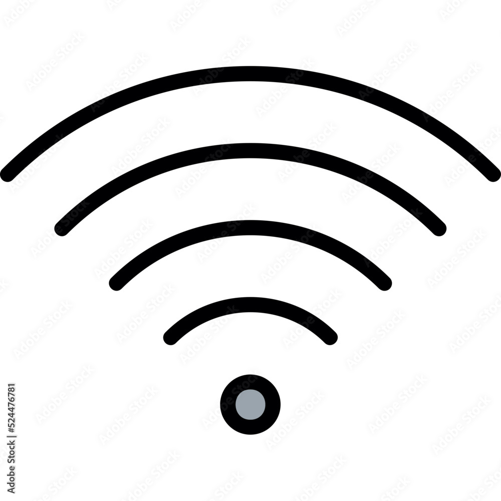 Sticker free wifi icon