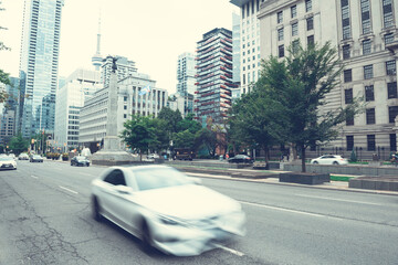 City Street Building View, Toronto, Ontario, Canada