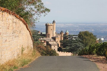 Castle of Montmelas in Beaujolais, France 