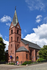 Fototapeta na wymiar Kościół ewangelicko-augsburski w Olsztynie