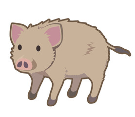 イノシシのイラスト