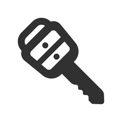 Car key icon. Alarm system chain Vector illustration.