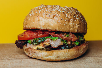 burger meat cheese fast food sandwich lunch meal