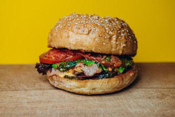 burger meat cheese fast food sandwich lunch meal