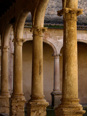 Convento de los M&iacute;nimos(a.1667),claustro. Sineu. Comarca de Es Pla. Mallorca. Baleares.Espa&ntilde;a.