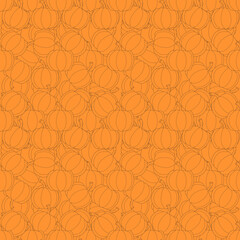 Seamless halloween pumpkin pattern