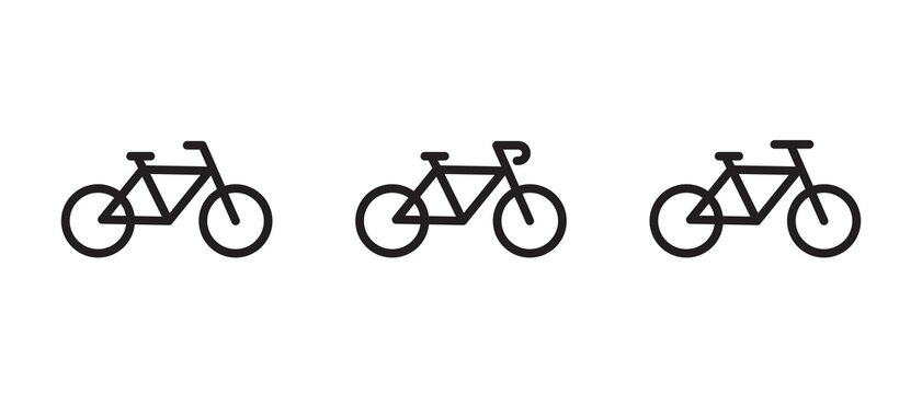 bicycle vector. bicycle or bike icon for web design - stock vector.