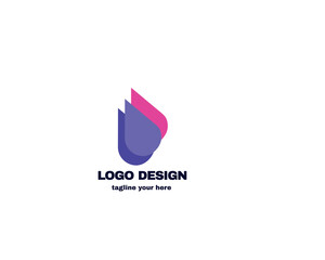 simple and modern logo design . logo for company vector file eps 10 . logo with simple and gradient color template