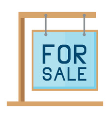 hanging for sale sign