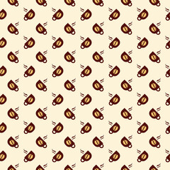 Coffee Cup Seamless Pattern, Coffe Cup illustration vector