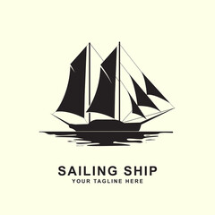 Sailing Ship Logo, this design is suitable for all kind of business