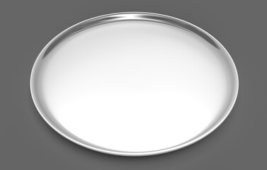 Fototapeta premium フラットな陶器の皿の3Dイラストレーション