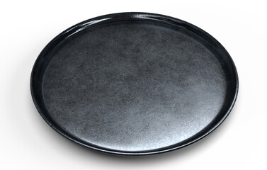 Fototapeta na wymiar フラットな陶器の皿の3Dイラストレーション
