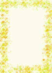 Creative frame in the background. Background with transparent frame. Beautiful abstract background. Beautiful background with green frame. Frame with leaves and flowers. Beautiful frame with plants.