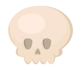 skull flat icon
