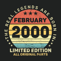 The Real Legends Are Born In  2000, Birthday gifts for women or men, Vintage birthday shirts for wives or husbands, anniversary T-shirts for sisters or brother
