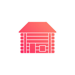 wood house vector for website symbol icon presentation