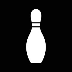 Unique Bowling Pin Vector Icon