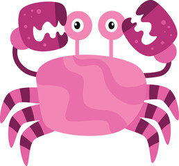 cute red crab, fresh and delicious. It's on the seafood restaurant menu. great illustrations for vectors, graphic design, cartoons, symbols, komic characters and cartoons