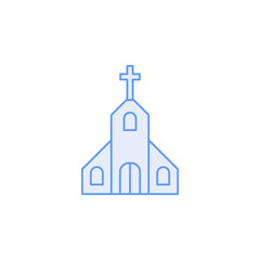 church icon vector for website symbol icon presentation