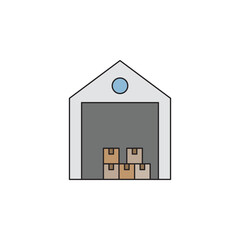 warehouse icon vector for website symbol icon presentation