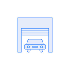 garage icon vector for website symbol icon presentation