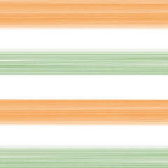 horizontal indian orange and green color  seamless stripes.