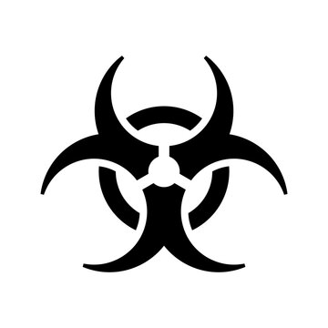 Biohazard sign. Biological hazard icon for labeling biological materials that pose a significant risk to health.