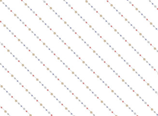 ビーズのようなレトロかわいいシームレスなパターン