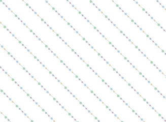 Obraz premium ビーズのようなレトロかわいいシームレスなパターン