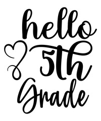 Hello School SVG Bundle, Back to School SVG, Teacher svg, Kids Shirt svg, Svg Dxf Eps Png Files for Cutting Machines Cameo Cricut, shirt svg