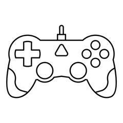 modern gamepad illustration for games