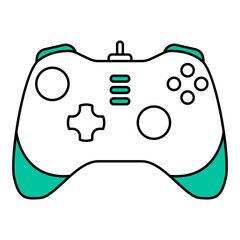 modern gamepad illustration for games