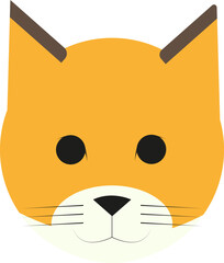 Fox vector illustration. White background.