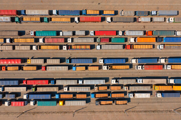 Queue of trucks to Odesa port. Blockade of the Black Sea by Russia