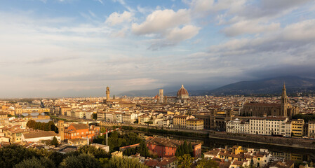 Fototapeta na wymiar Florence , Toscane , Italie - Panorama Florence