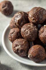 Homemade Glazed Chocolate Donut Holes