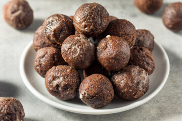 Homemade Glazed Chocolate Donut Holes