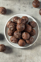 Homemade Glazed Chocolate Donut Holes