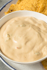 Homemade Creamy White Queso Dip