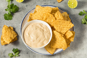 Homemade Creamy White Queso Dip
