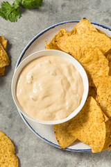 Homemade Creamy White Queso Dip