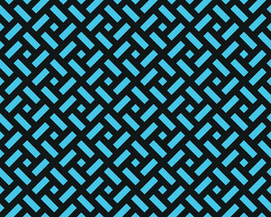 Abstract geometric pattern. A seamless vector background. Black and blue ornament. Graphic modern pattern. Simple lattice graphic design