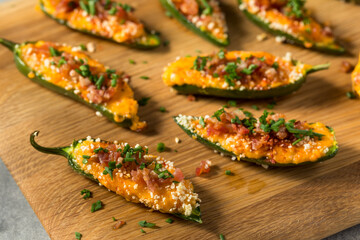 Homemade Organic Jalapeno Poppers with Bacon