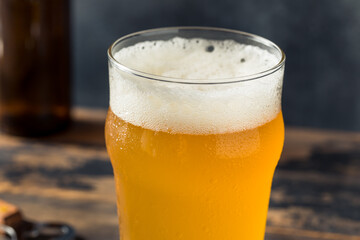 Cold Refreshing Boozy Farmhouse Ale Beer